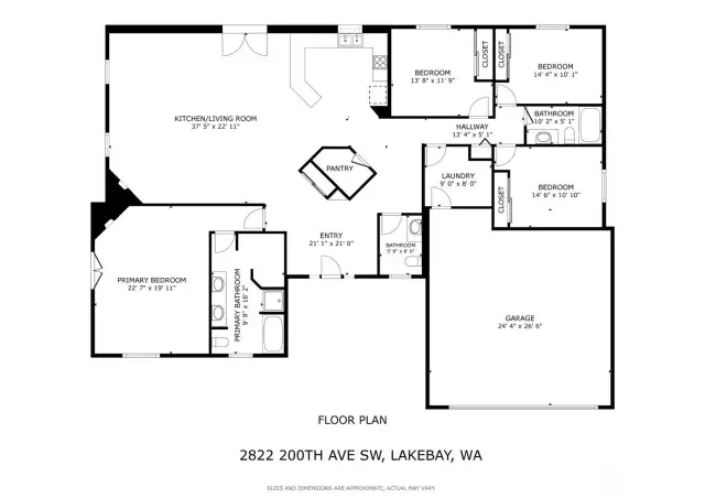 Here is the floor plan of your future home, very impressive.