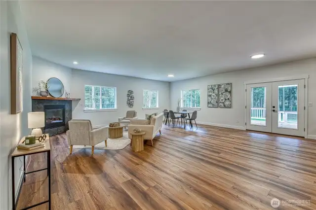 The massive great room has endless possibilities!!