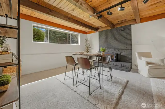 Lower level living room