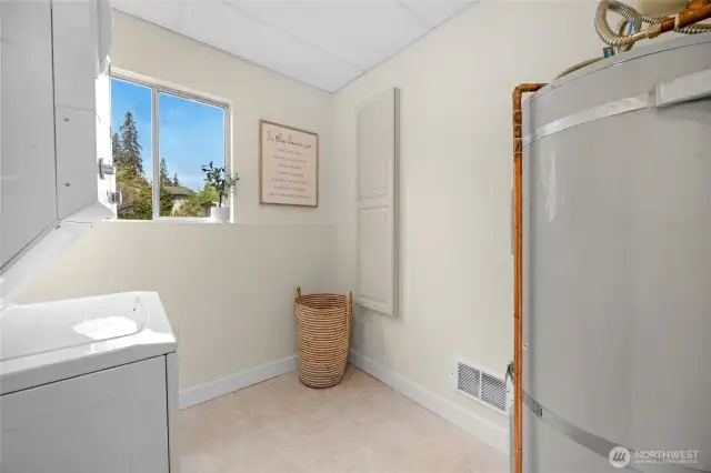 Lower level Utility room
