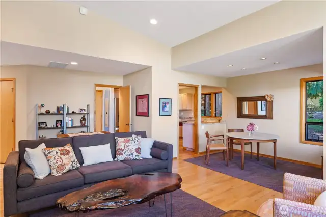This terrific floor plan has an open concept, yet you can close off the kitchen from the dining and living rooms with two doors. Meticulous and move-in ready, this beautiful condo awaits you!