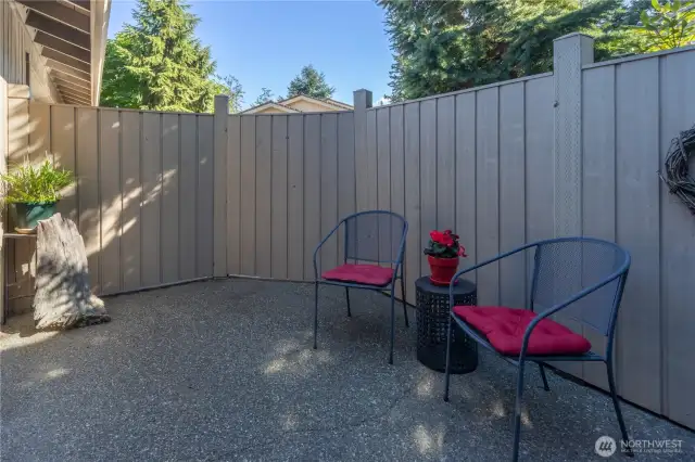 This private courtyard is off of the guest bedroom and can be used for a variety of outdoor enjoyment.
