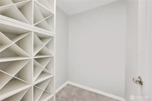 upstairs walk in closet