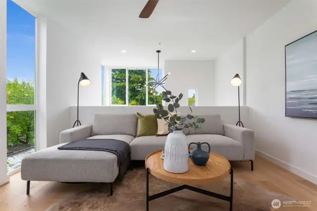 Plentiful windows showcase peaceful views and let great natural light in.