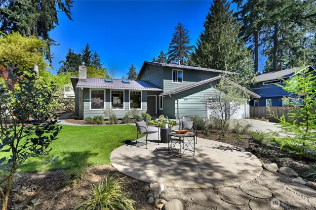 2-story home with metal roof