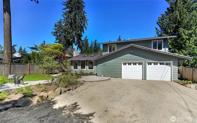 two car garage and plenty of parking on property
