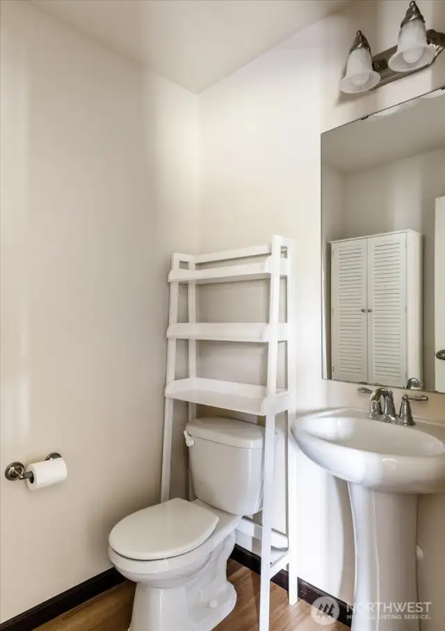 Main level half bath
