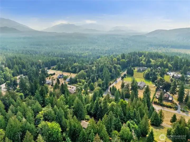 Possible view of mountain with trimming of a few trees!