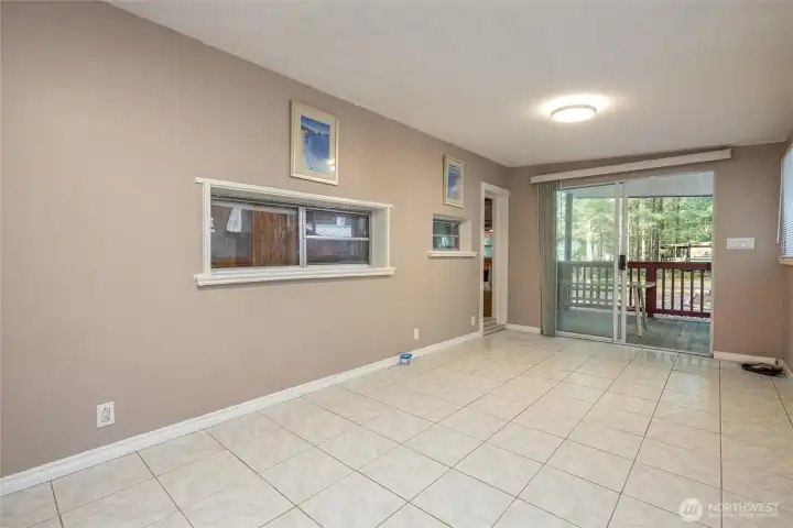 Another view of the side addition.