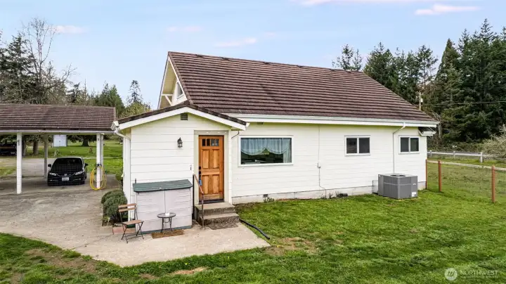 Backdoor and fenced area