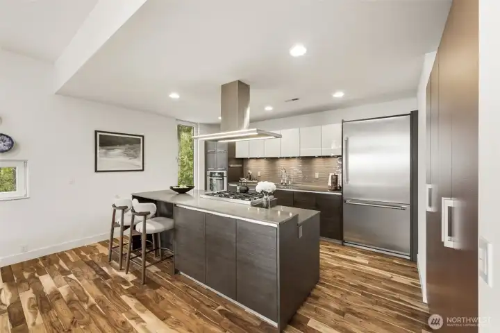 Modern kitchen design grounded in function and style