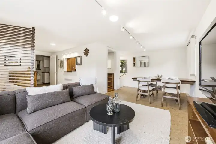 Separate living area above the garage