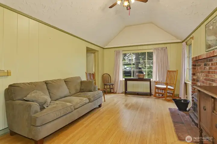 Original wood floors on the main level