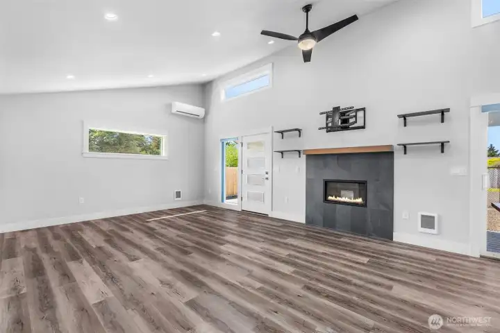 Efficient mini-split Heat & A/C keep the whole house cozy year round
