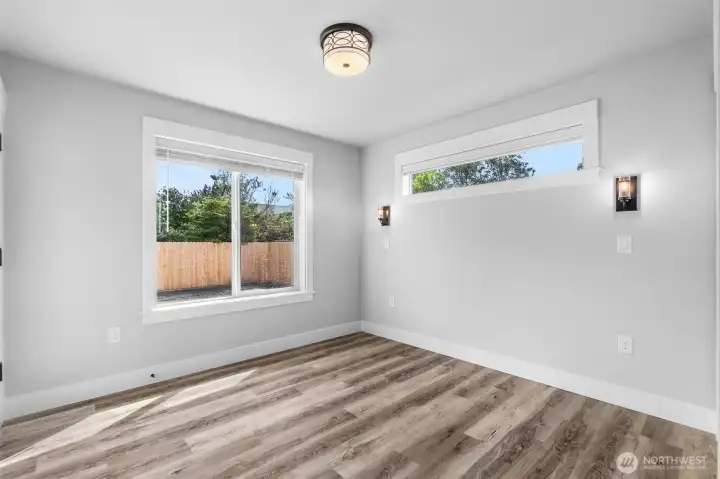 Primary bedroom, king sized