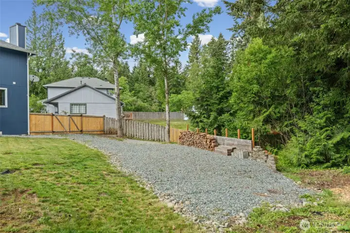 View of the additional parking - perfect for RVs or boat.