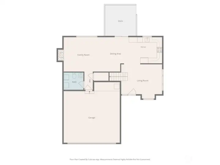 Downstairs floorplan