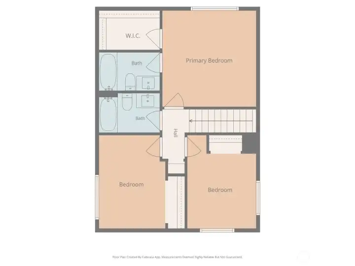 Upstairs floorplan