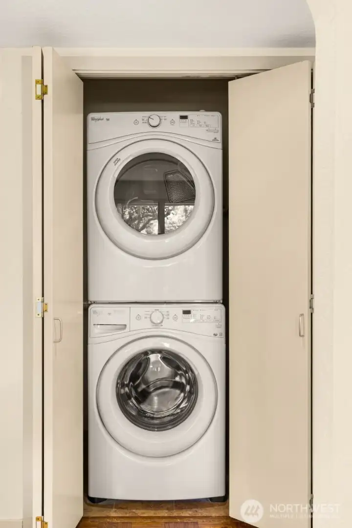 Dedicated Washer and Dryer and large closet Dedicated Washer and Dryer and large closet