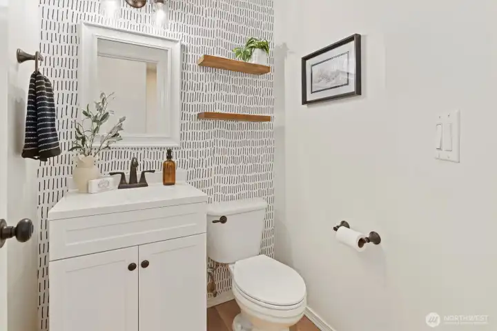Downstairs updated powder bath