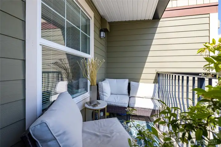 Partially covered Balcony