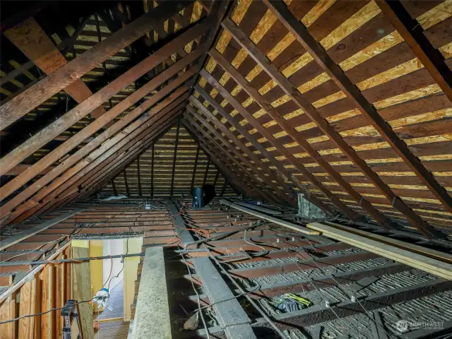 HUGE Attic ready for remodel!