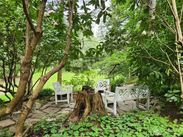 Private Patio Overlooking Park