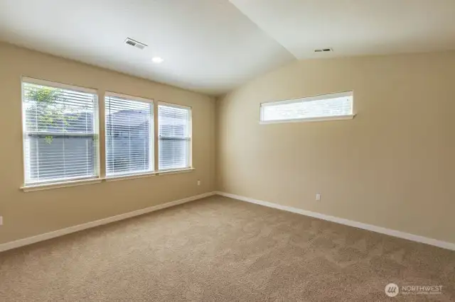 Primary Bedroom - vaulted ceiling