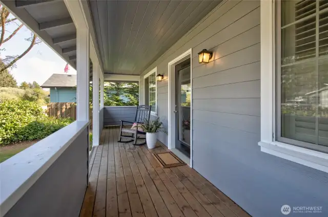 Large covered front porch