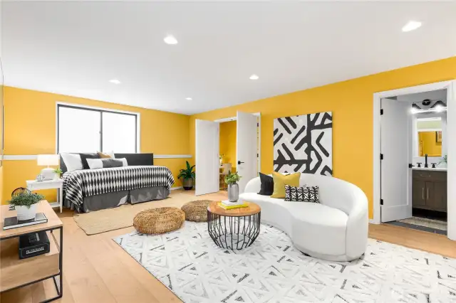 Recreate. Slumber party. Guest quarters with ensuite bath. Game night. Movie night. It's all here.