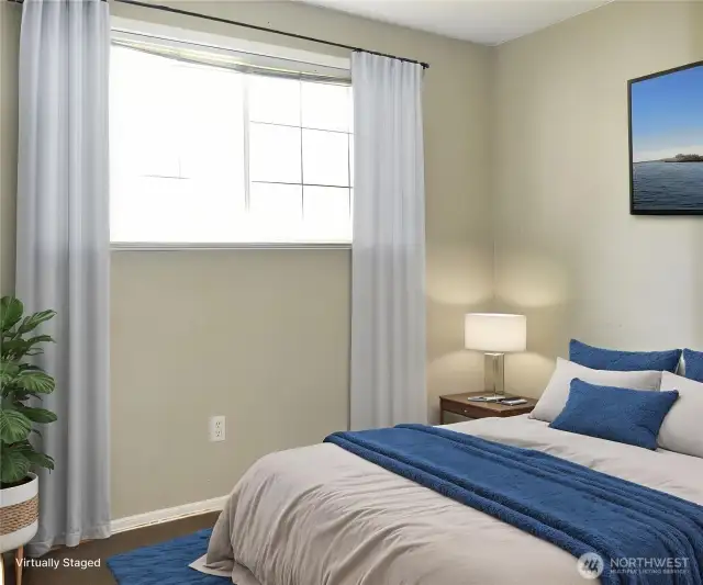 Bedroom #1 virtually staged