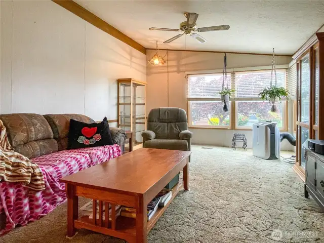 Living room - portable air conditioner stays!