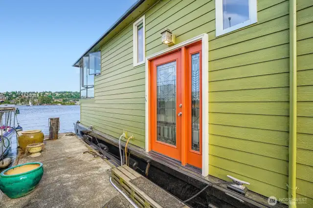 Entry to your new houseboat, a lifestyle you need to experience to believe.