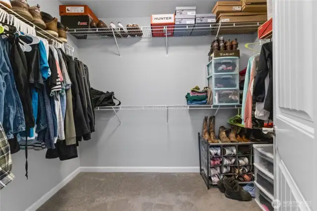 Primary walk-in closet