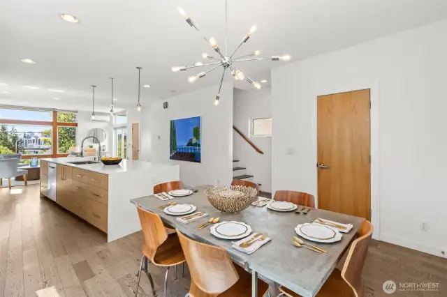 Formal dining space.