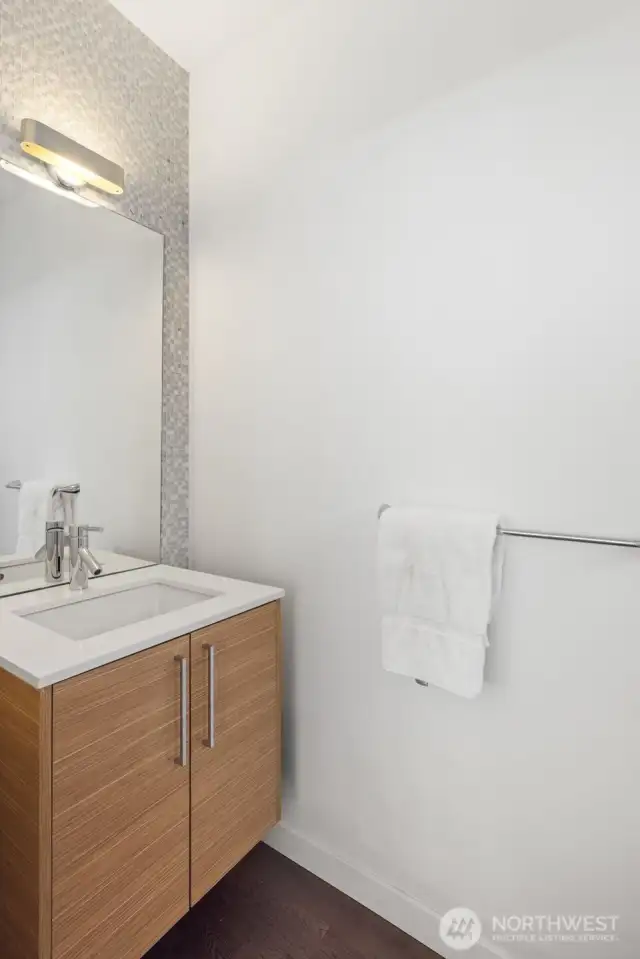Main floor powder room/ half bath.