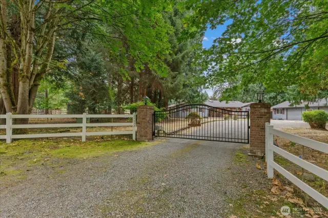 Private, gated entry with remote