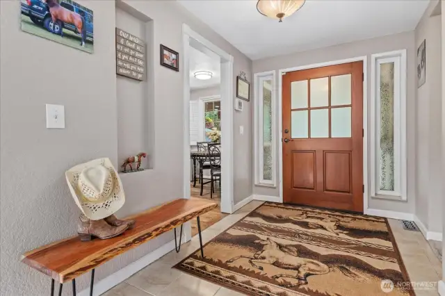 Front entry all... leads to the sunken living room