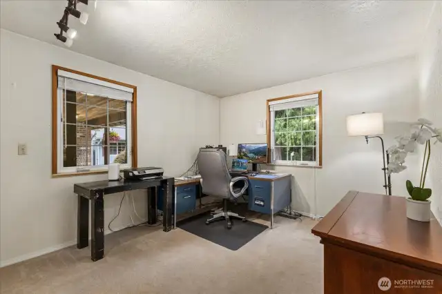 Bedroom currently being used as home office