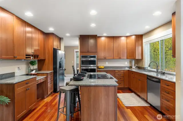 Have all your friends and family over in this large kitchen with island!
