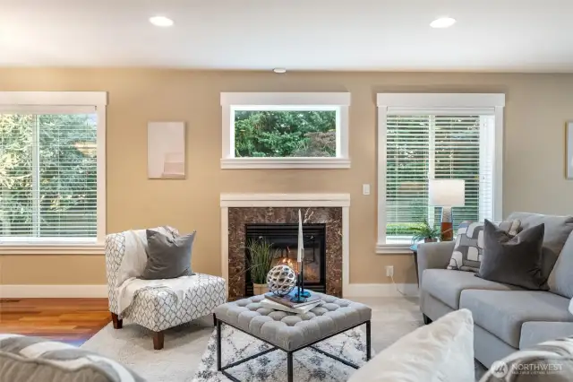 Second fireplace in the home.