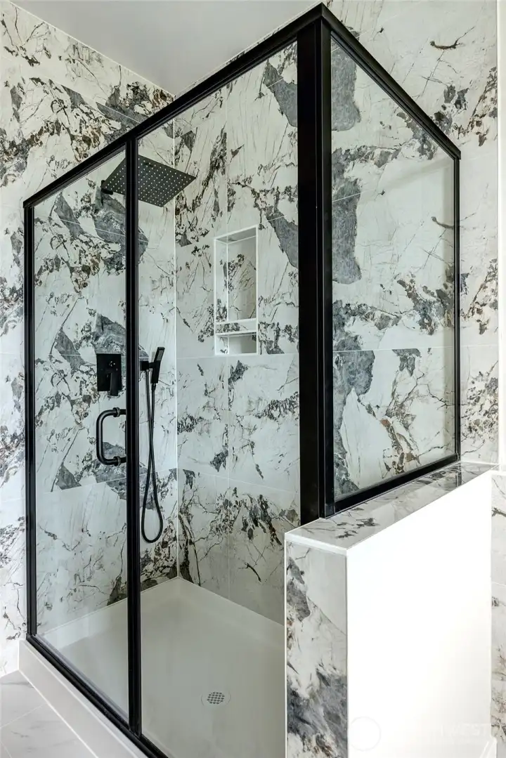 Full tile surround in shower