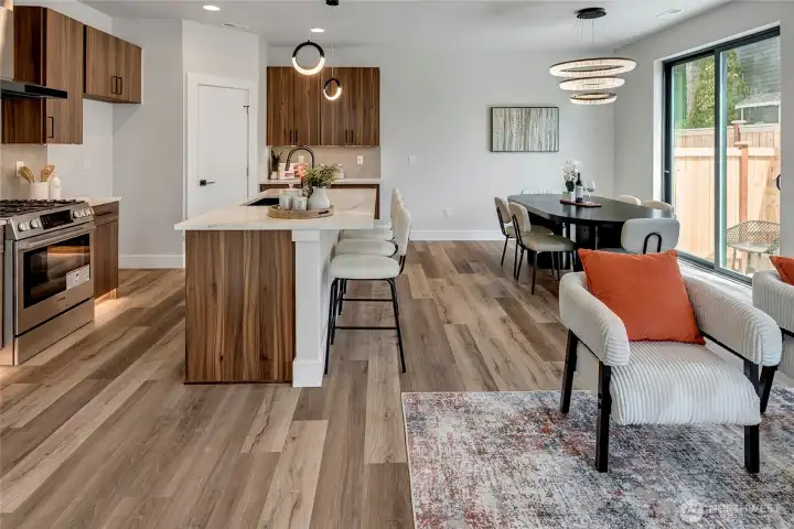 Open and connected main floor