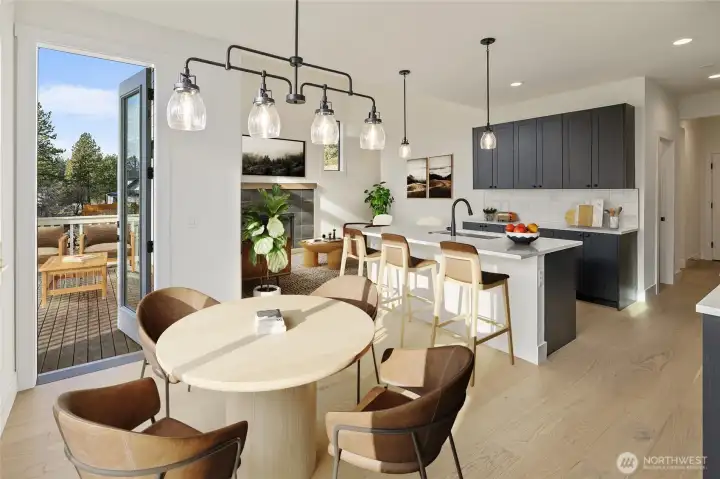 Photos, plans and elevations may be examples representing the community, community  amenities, homes or artist’s renderings that may not accurately represent the actual  condition of a homesite or home as constructed, and may also contain options and  upgrades which are not included in the sale. Trailside Homes reserves the right to make  changes to floor plans, specifications, dimensions, design and elevations without prior  notice. Stated dimensions and square footage, if applicable, are estimated and should  not be used as representations of the home’s actual size.