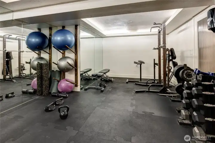 Gym in the lower level