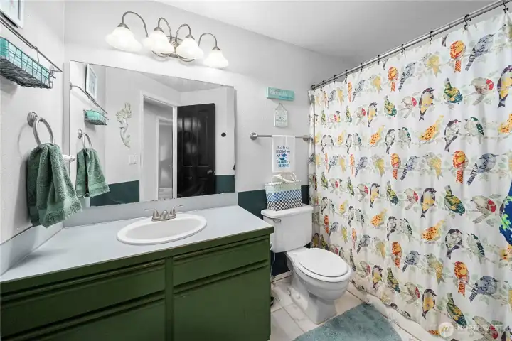 Upstairs guest bathroom