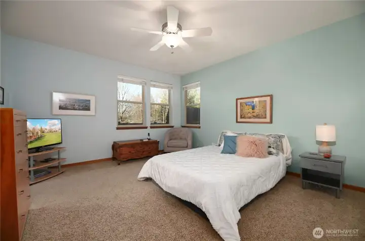 Large primary suite.