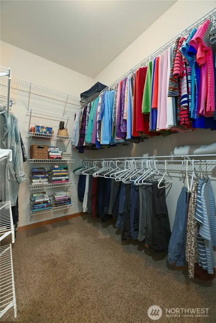 Large walk-in closet.