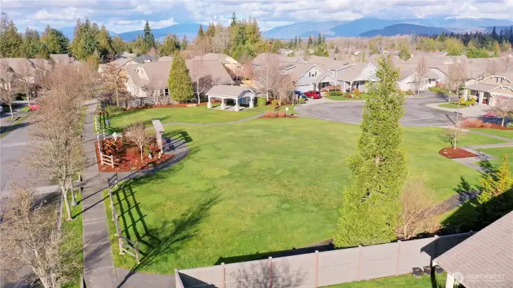 Community park with gazabo.