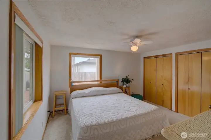 Double the closet space in the primary bedroom!